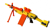Детский Бластер-пулемет Saw Nerf Elite 010 на батарейках || Игрушечное оружие