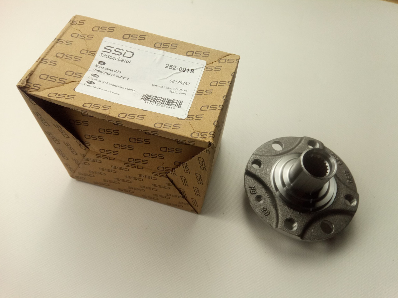 Ступиця переднього колеса Lanos 1.5/Sens, ССД (252-001S) (96176252), фото 1