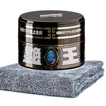 Набір для нанесення воску Soft99 King of Gloss Black & Dark + Мікрофібра