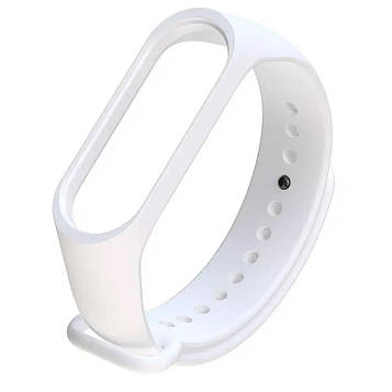 Ремінець для фітнес браслета Xiaomi Mi Band 3 і 4 білий
