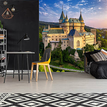Фотошпалери Замки "Вид на романтичний замок у Словаччині" за індивідуальними розмірами