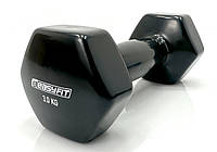 Виниловые гантели для фитнеса EasyFit с виниловым покрытием 0.5 кг - 5 кг (поштучно) 3.0 кг черная