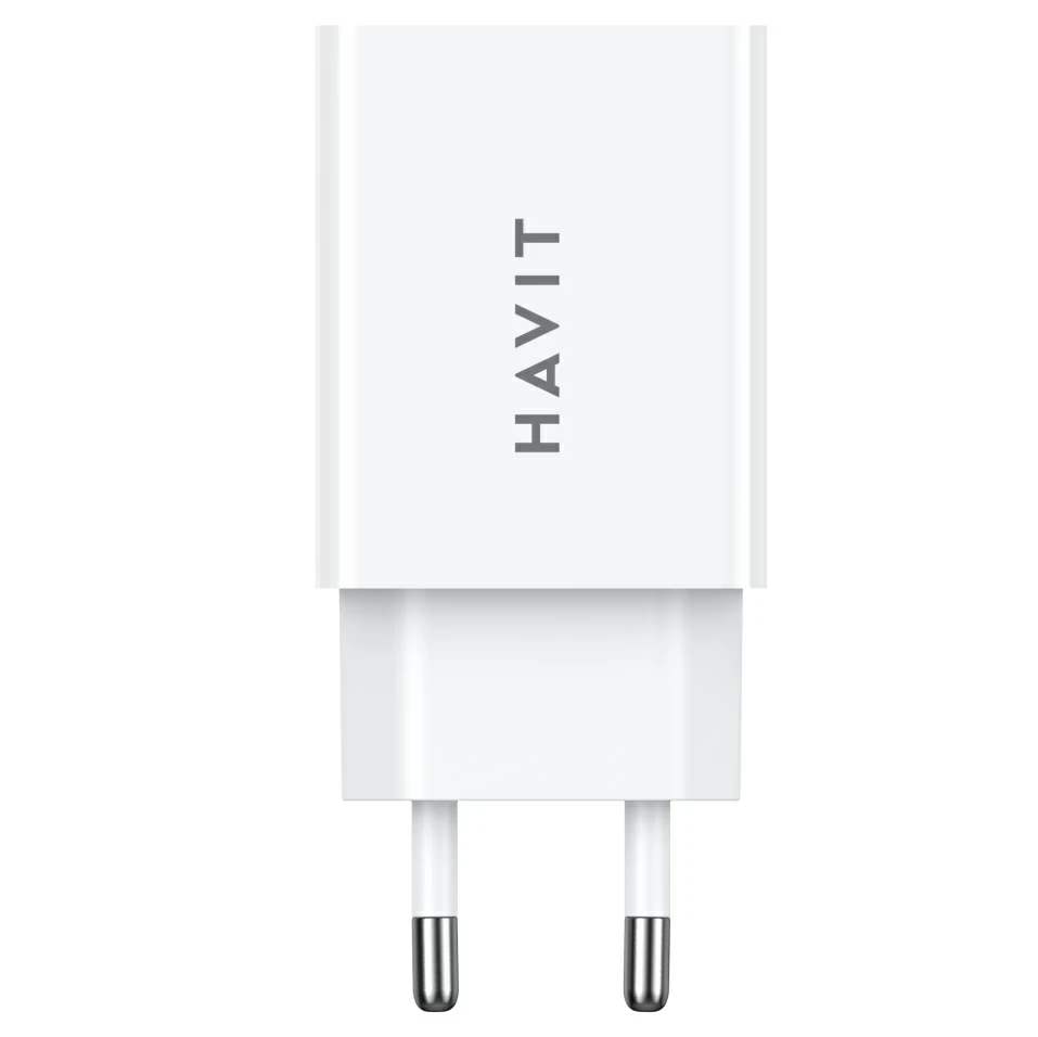 Мережевий зарядний пристрій HAVIT 2 USB 5 V/3 А White HV-UC003B