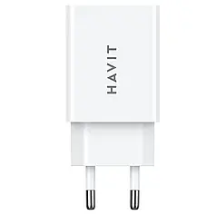 Мережевий зарядний пристрій HAVIT 2 USB 5 V/3 А White HV-UC003B