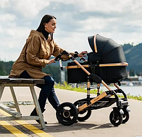 Універсальна коляска трансформер 2в1 Ninos Freelander BLACK