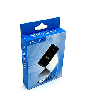 Bluetooth адаптер Wireless 2-in-1 audio receiver/transmitter Чорний