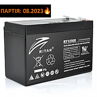 Аккумулятор 12В 9Ач RITAR AGM RT1290B для ИБП, UPS, ББП