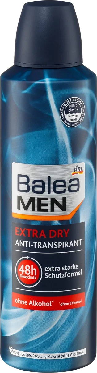 Дезодорант антиперспирант мужской Balea men Extra Dry, 200 мл - фото 1 - id-p499382611