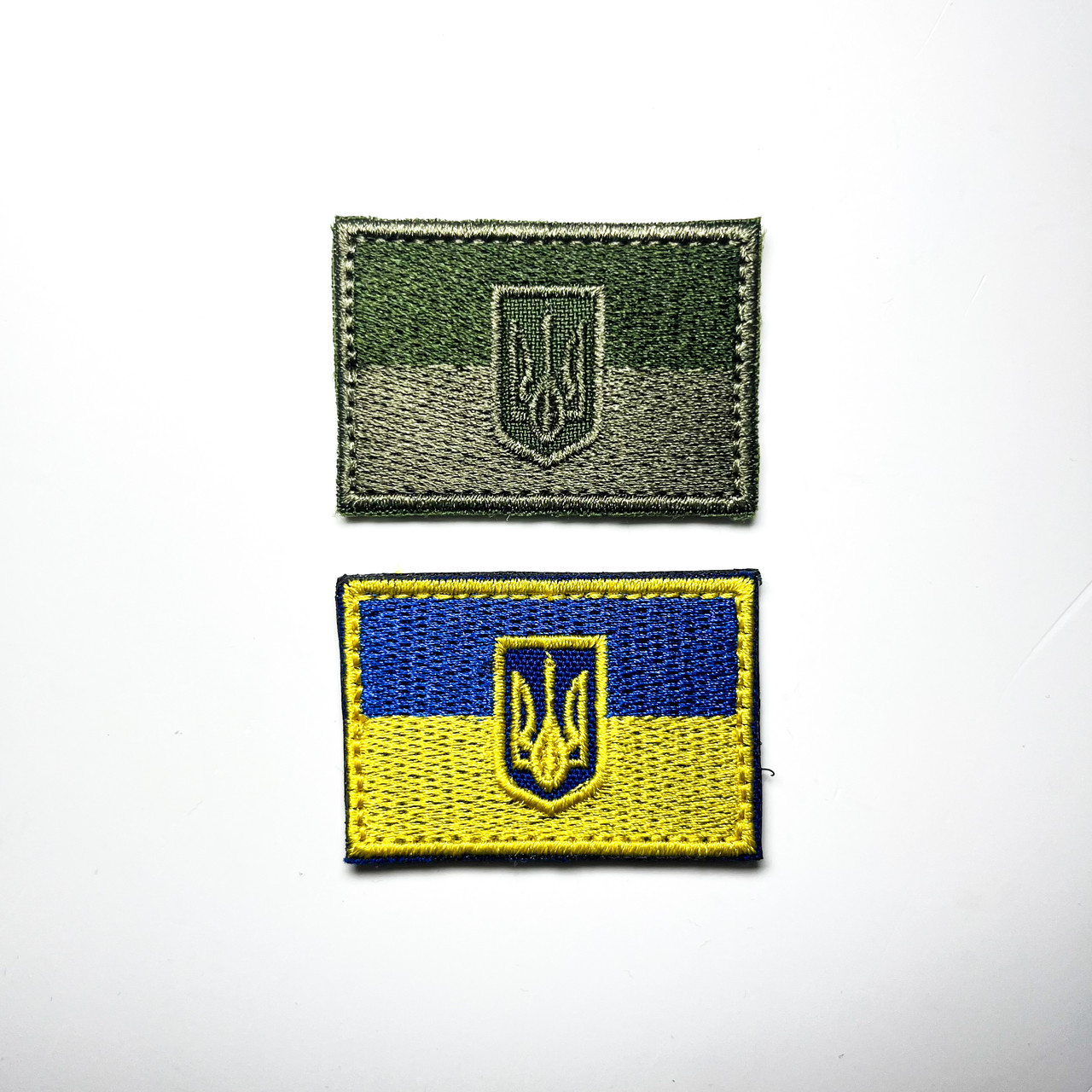 Шеврон прапор України з тризубом (маленький)