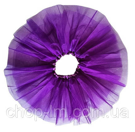 Спідниця дитяча бузкова фіолетова фатинова (28 см) зріст 110-116 см. 5-7 років, фото 2