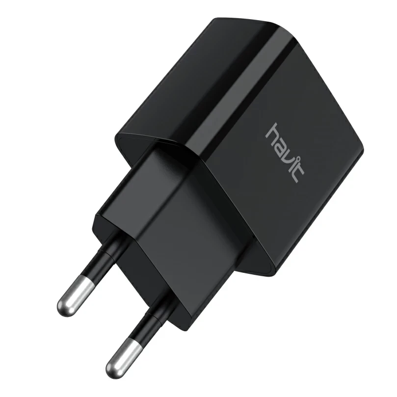 Мережевий зарядний пристрій HAVIT 2 USB 5 V/2.1 А HV-H131P-Black