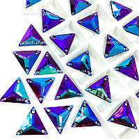 Пришивные треугольники 16x16(синтетич.стекло), цвет Dark Amethyst AB, , 1шт