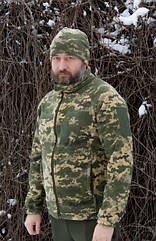 Кофта флісова тепла колір піксель розмір 4XL (66-68)