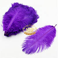 Перо страуса, цвет фиолетовый, размер 40-45cм*1шт