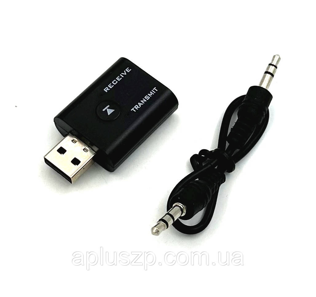 Bluetooth адаптер 2in1 Trasmitter&Receiver 5.0 Чорний