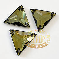 Пришивные стразы Swarovski, форма Треугольник,22х22мм цвет Tabac, арт 3270,, 1шт