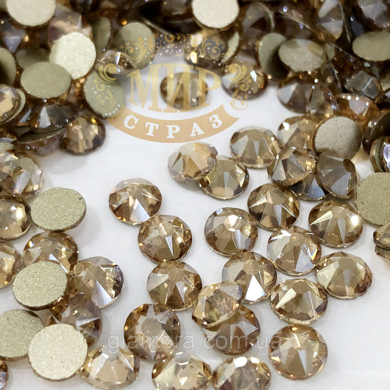 Стрази Xirius Crystals, колір Golden Shadow, ss16 (3,8-4,0 мм), 100 шт.