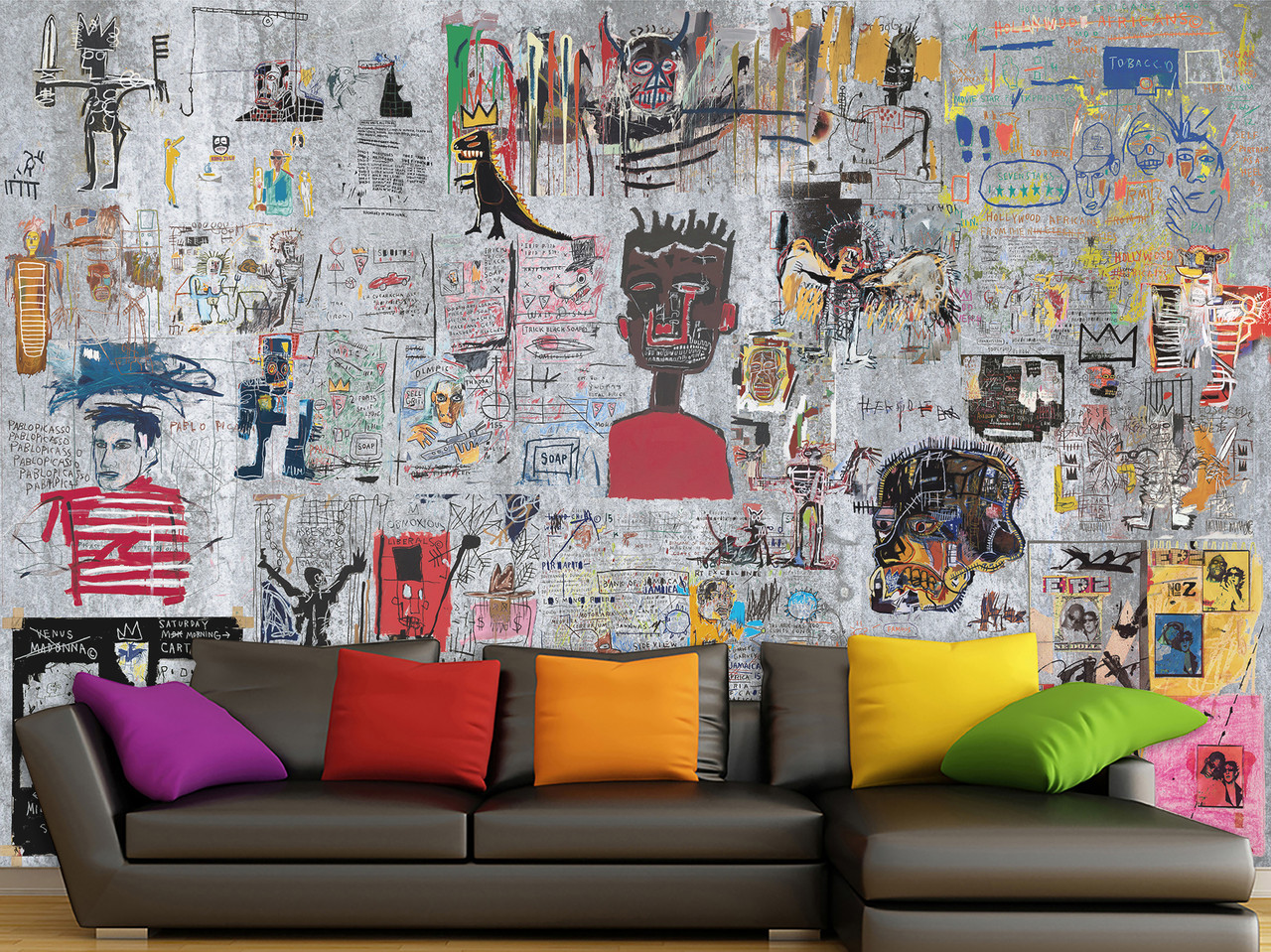 Фотошпалери для дому полотно флізелінові "Жан Мішель Баскія",фото шпалери красиві, фото 1