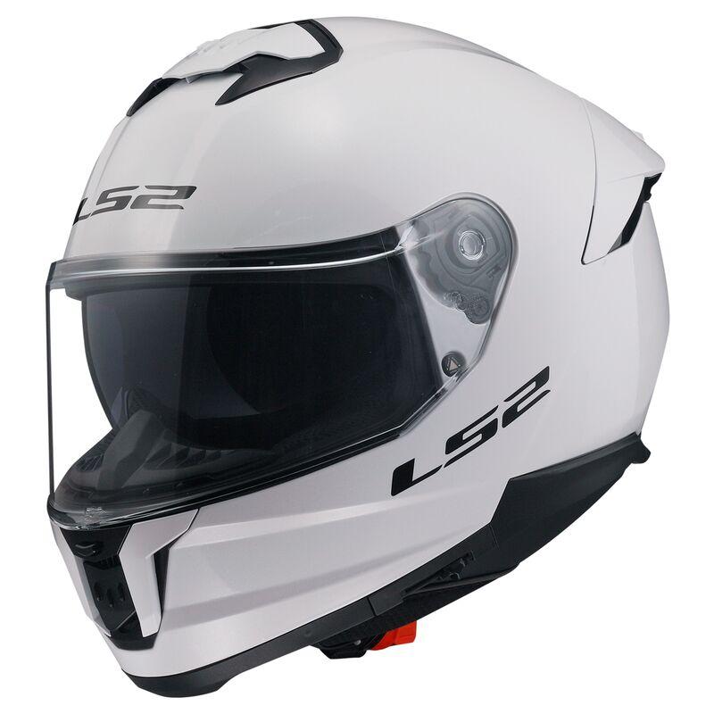 МОТОШОЛОМ ЗАКРИТИЙ LS2 FF808 STREAM II SOLID КОЛІР GLOSS WHITE