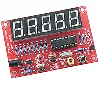 Cчетчик частоты c LED экраном 1Гц - 50МГц 5-9В набор для самостоятельной сборки DIY kit. Радиоконструктор