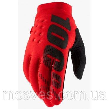 Зимові рукавички 100% BRISKER Glove Red XL (11)