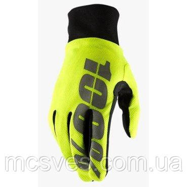 Водостійкі рукавички 100% Hydromatic Waterproof Glove Black Fluo Yellow XL (11)