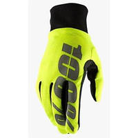 Водостойкие перчатки 100% Hydromatic Waterproof Glove Black Fluo Yellow L (10)