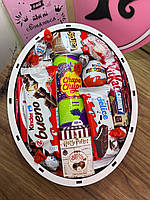 Подарочный шоколадный набор киндер сюрприз с конфетами, шоколадный бокс для девушки на праздник D-1013