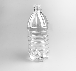 Пляшка пластикова 1 л. 28 мм "Бочка" (1/уп/100/шт) ПЕТ