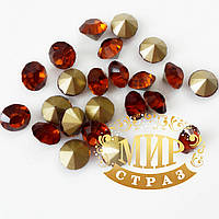 Ювелирные стразы, цвет Smoked Topaz, размер ss20 (5мм), 1 шт