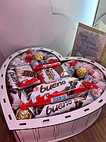 Подарочный шоколадный набор киндер сюрприз с конфетами, шоколадный бокс для девушки на праздник D-1003