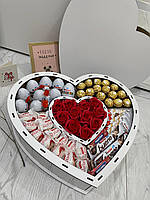 Подарочный шоколадный набор киндер сюрприз с конфетами, шоколадный бокс для девушки на праздник D-1014