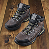 Чоловічі зимові шкіряні черевики (натуральна шкіра) коричневі на хутрі, чоловіче взуття на зиму, розмір 40 41 42 43 44 45, фото 2