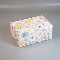 Коробка-контейнер для кондитерських виробів, кольорова Котики