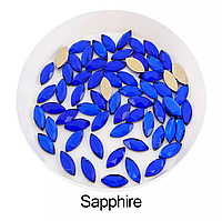 Стразы Sapphire, размер 3.5*8мм* 1шт