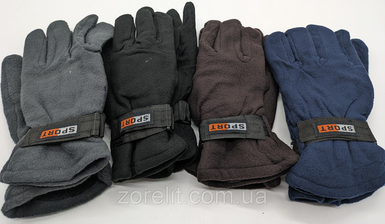Перчатки флисовые зимние утепленные Sport цена за пару (ID#2027541900 ...