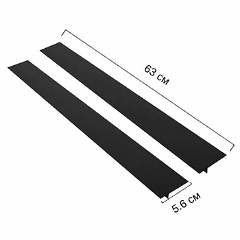 Молдинг т образний із термостійкого силікону, т образний профіль для різних поверхонь чорний