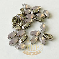 Лодочки в улучшенных цапах, 5х10мм, цвет Lt Purple Opal, 1шт