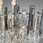 Сучасна кришталева люстра на 8 ламп Е14 колір каркасу золото D-9916-800x300SG, фото 3