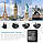 Адаптер живлення Дорожній з вилкою та 3 портами USB + 1 Type C Port LENCENT для Великобританії / США / ЄС / Австралії, фото 2