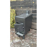 Піч-буржуйка 4мм з радіатором і варильною поверхнею, фото 3