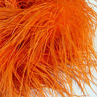 Боа страусинное трехслойное, длинна 1,8м, цвет Orange