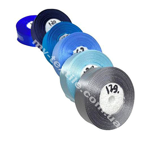 Стрічка атласна ширина 4 см Бобіна 23 м (25 ярдів) Світло сірий №179