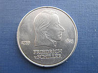 Монета 20 марок ГДР Германия 1972 Шиллер