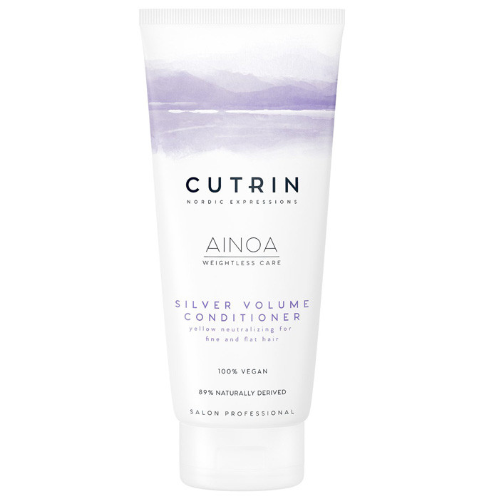 Срібний кондиціонер для об'єму волосся Cutrin Ainoa Volume Silver Conditioner 200мл, фото 1