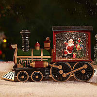 Новорічний нічник XMAS 2110 Snow Water Lantern, лед нічник на батарейках у дитячу | сказочный ночник