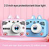 Дитячий фотоапарат X900 Cat цифровий із селфі камерою іграми флешкою котик із вушками Рожевий, фото 6