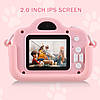 Дитячий фотоапарат A3S цифровий із селфі камерою іграми флешкою чохлом котиком Рожевий, фото 5