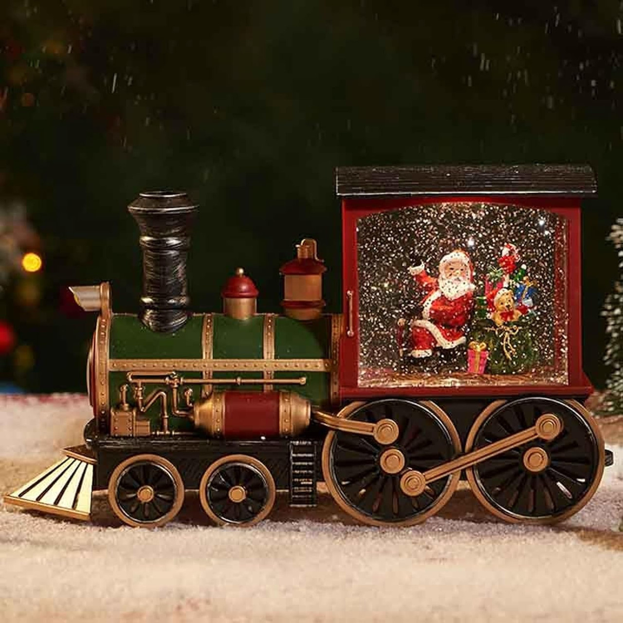 Новорічний нічник XMAS 2110 Snow Water Lantern, лед нічник на батарейках у дитячу |  сказочный ночник