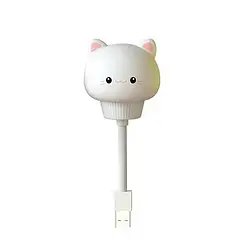 Нічник Infinity Led Night Light Cat White